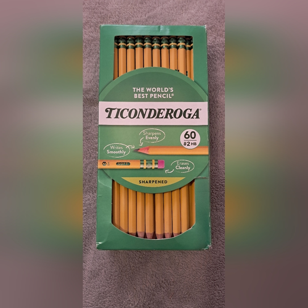 60ct Ticonderoga Pre-sharpened Pencils